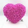 25cm Heart-Shaped Transparent Gift Box with PE Foam Flowers for Valentine's, Qixi, Birthdays, or Christmas