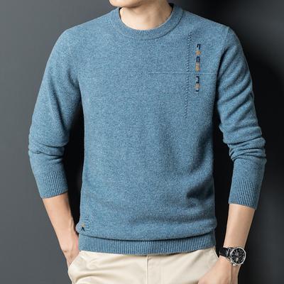 Nuovo Autunno Maglione di Lana da Uomo Bello Stile Coreano Moda Giovanile con Maglione Casual per Uomo
