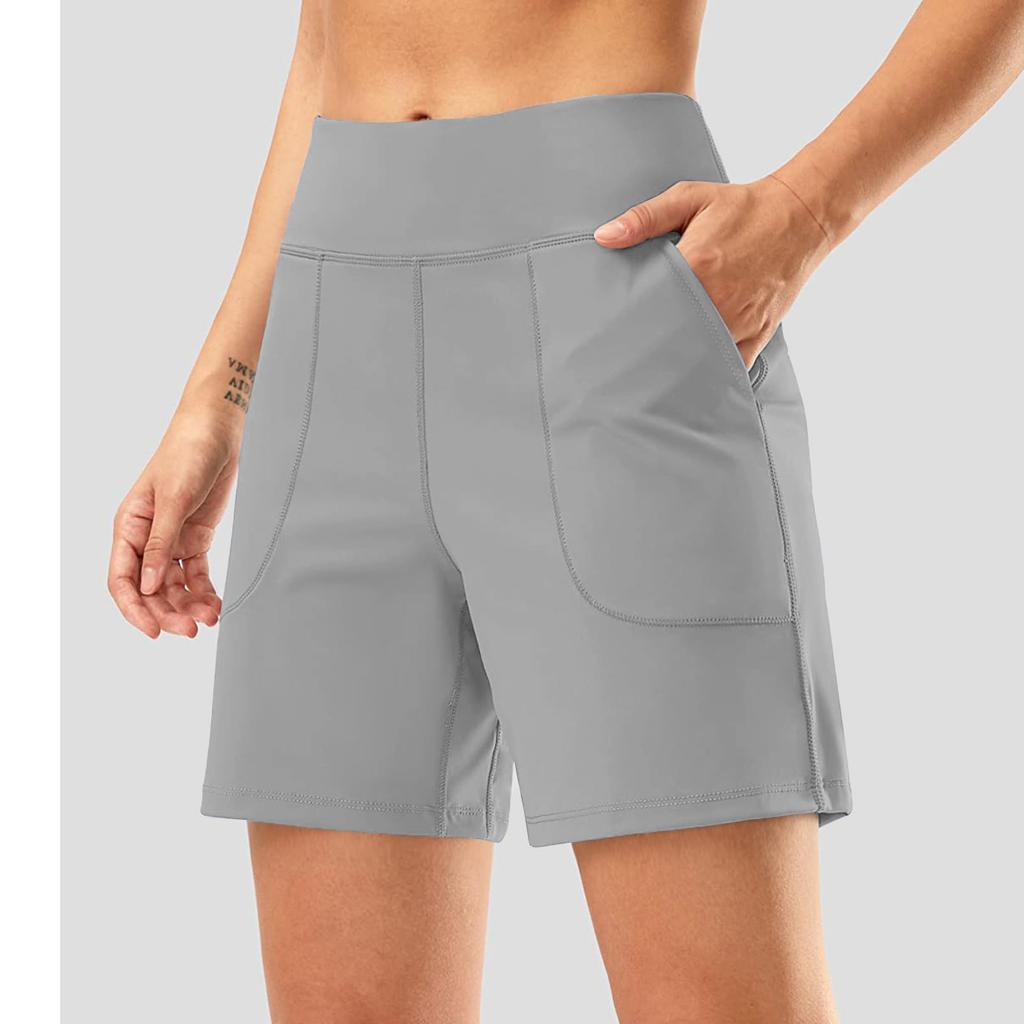 High-waisted Casual Sports Shorts Women's Loose Large-sized Quick-drying Capri Shorts Summer Fitness Breathable Outerwear Yoga Shorts