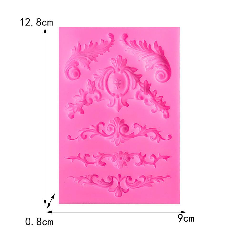 Silicone World Style Retro Relief Decoration For Flipped Sugar Silicone Molds Cake Edge Fondant Molds Chocolate Baking Tools