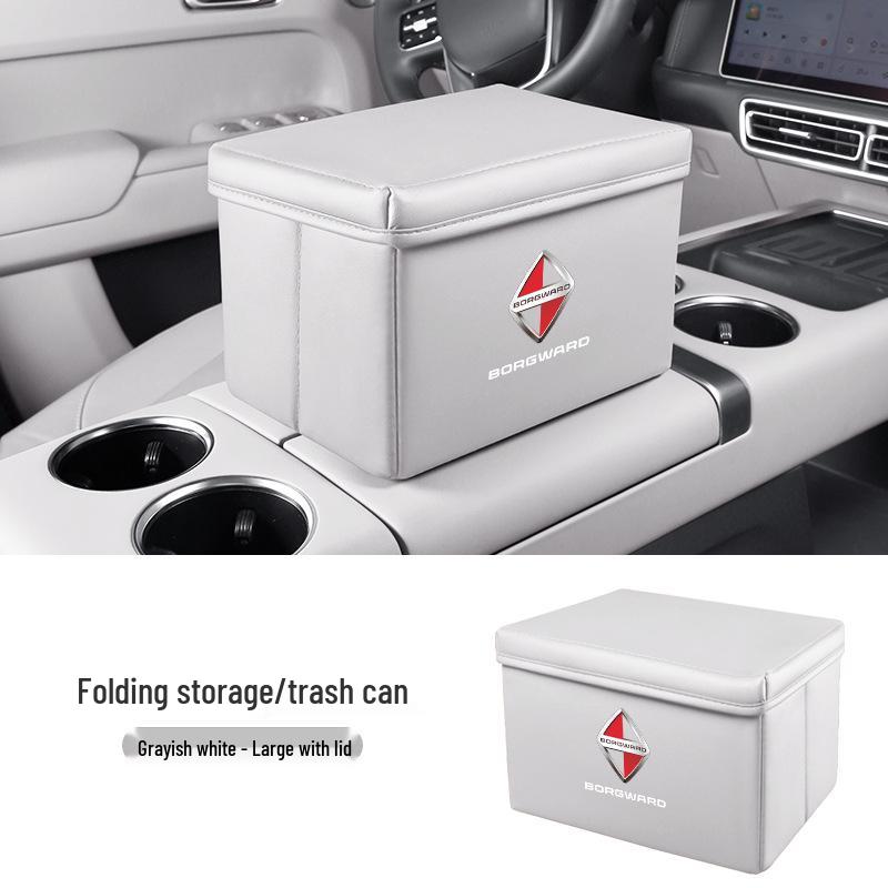 Borgward BX Series Car Storage and Folding Trash Can Box
