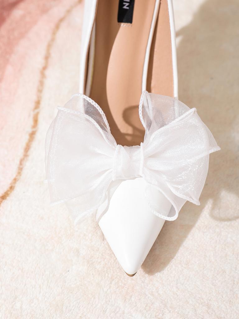 The new handmade bow fabric fancy DIY three-dimensional flower shoe accessories are detachable