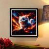 New Arrival 5D DIY Full Circle Diamond Painting "Kitten" Embroidery Cross Stitch Home Decor Gift