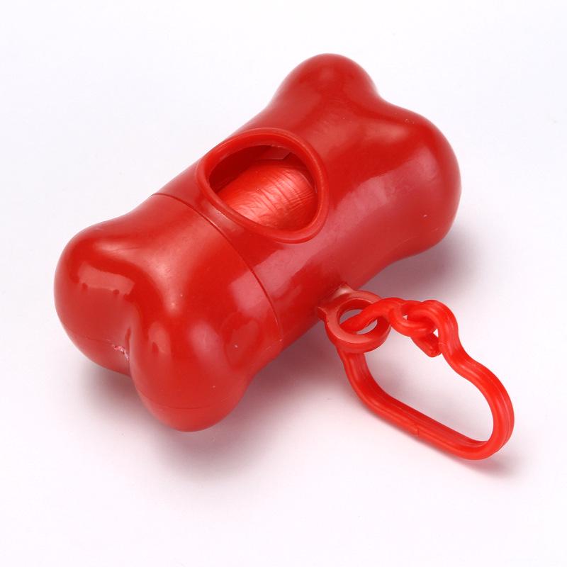 Bone-Shaped Pet Poop Scooper with Trash Bag Dispenser for Dogs