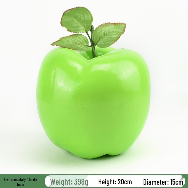 Red Delicious Artificial Apple Ornament for Decorations
