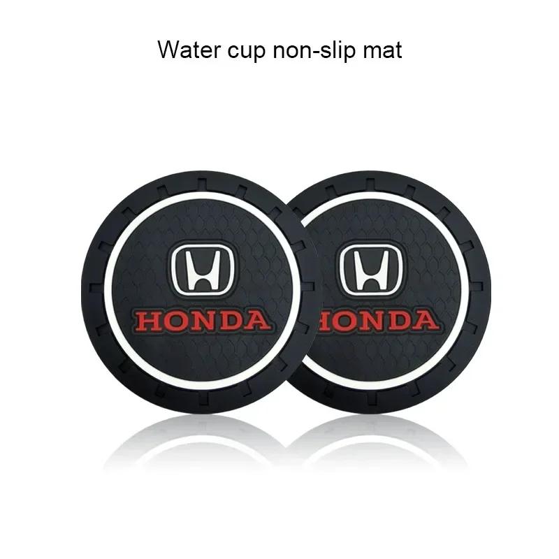 2025 Hot 1/2pcs Car Heat-resisting Coaster Silica Gel Water Cup Slot Dirt Pad For Honda Pilot Odyssey Jazz Accord City Civci CRV