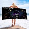 Anime Murder Drones Beach Towel Colorful Bath Towels For Girl Microfiber Quick Dry Custom Sand Free Beach Yoga Spa Gym Pool