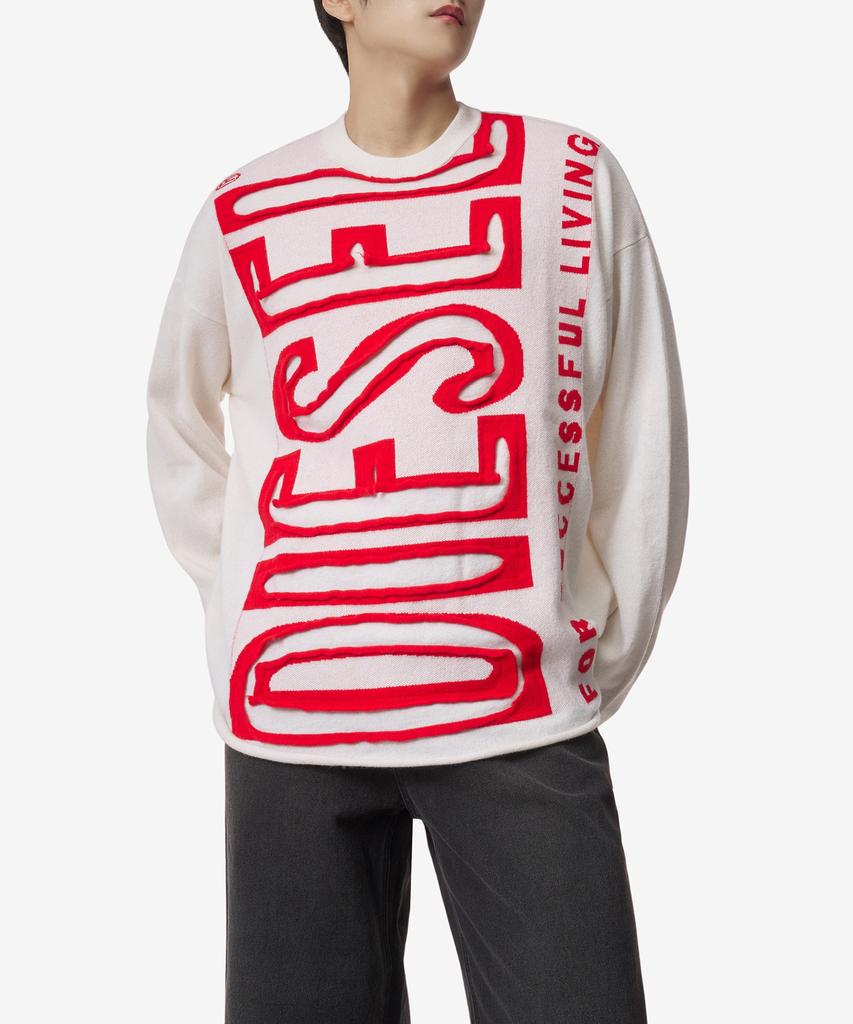 DIESEL K Floyd Knit - White / A124470Bnbd129