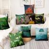 Forest Art Painting Pillowcase Car Ornaments Office Living Room Home Pillowcase