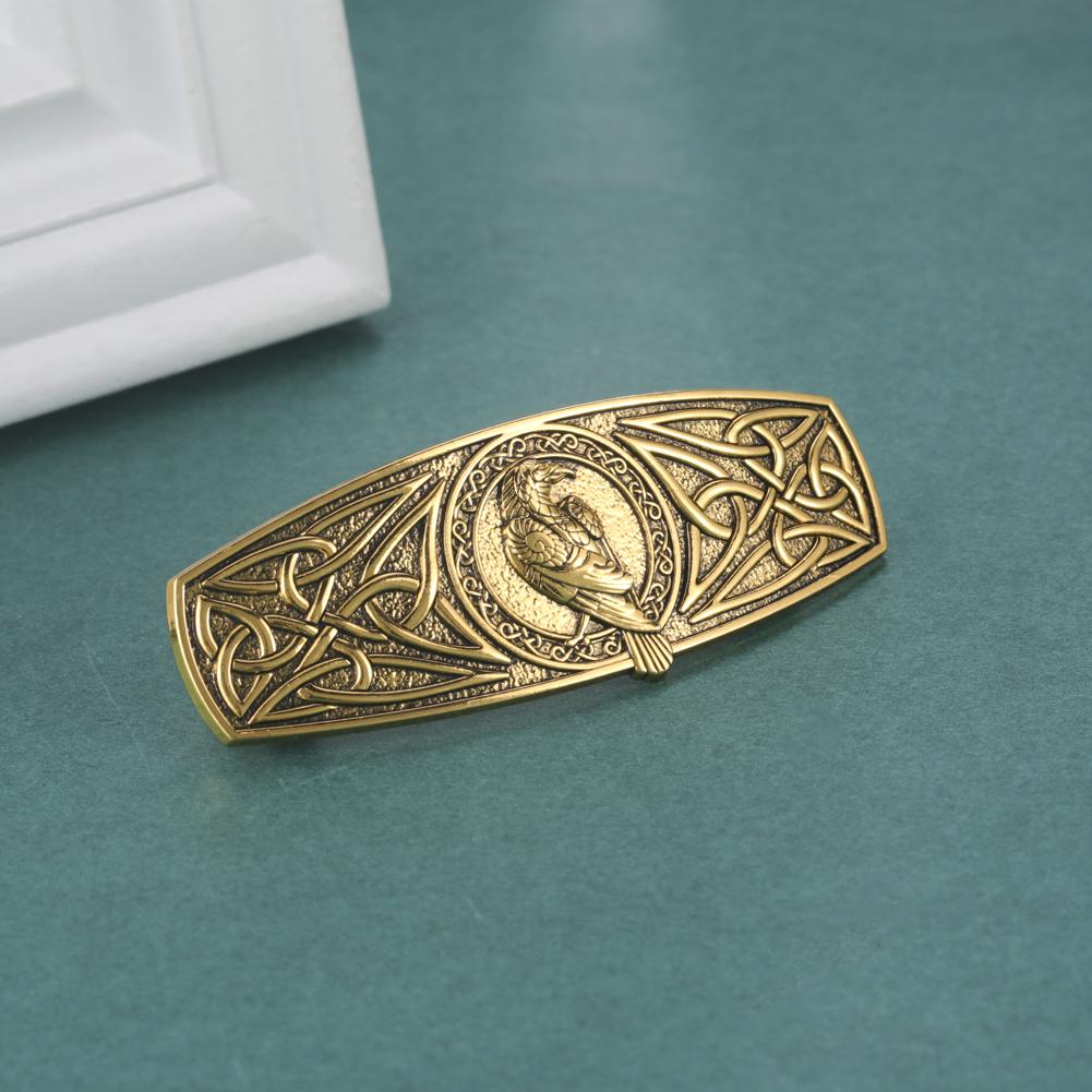 Teamer Vintage Barrette Celtics Knot Hair Clip for Women Viking Tree of Life Nordic Hairpins Wicca Jewelry Hair Accessories Gift