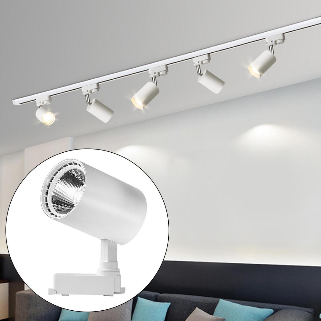 LED COB Track Lamp 0W Rotatable Adjustable Ceiling Rail Light for Clothing Store Shop