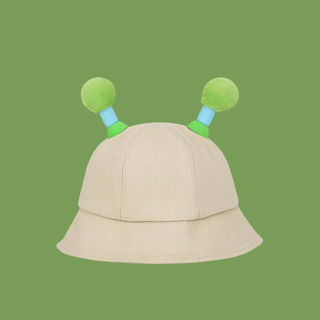 Funny LED Antennas Fisherman Hat for Female Outdoor Spring Sun Hat Cartoon Bucket Hat Party Headwear Summer Camping Hat  Purple