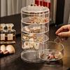 Women Jewelry Hair Accessories Storage Box Hair Tie Container Small Jewelry Box Multi-Layer Storage Box Hair Container Rotatable Storage Box Drawer