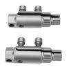2 Pcs Broken Pipe Thread Extractor High Strength Alloy Steel Broken Faucet Removal Tool for 1 2in 3 4in 1in Pipes
