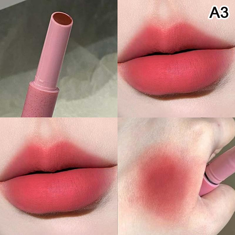 Herorange Labial Mate Labial Rojo Mate Sexy Cosmético Brillo de Labios Impermeable Taza Antiadherente Lápiz Labial Nude Maquillaje Coreano