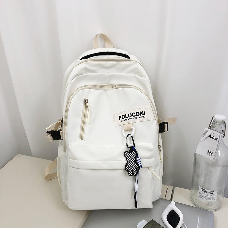 Schoolbag backpack, Korean style simple casual new model for middle and high school students, large capacity laptop backpack for men and women