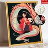 Disney Pearl Painting Mulan DIY Pearl Painting Gem Art Pearl Dot Painting Picture Crafts Adult Beginner Gifts Home Decor