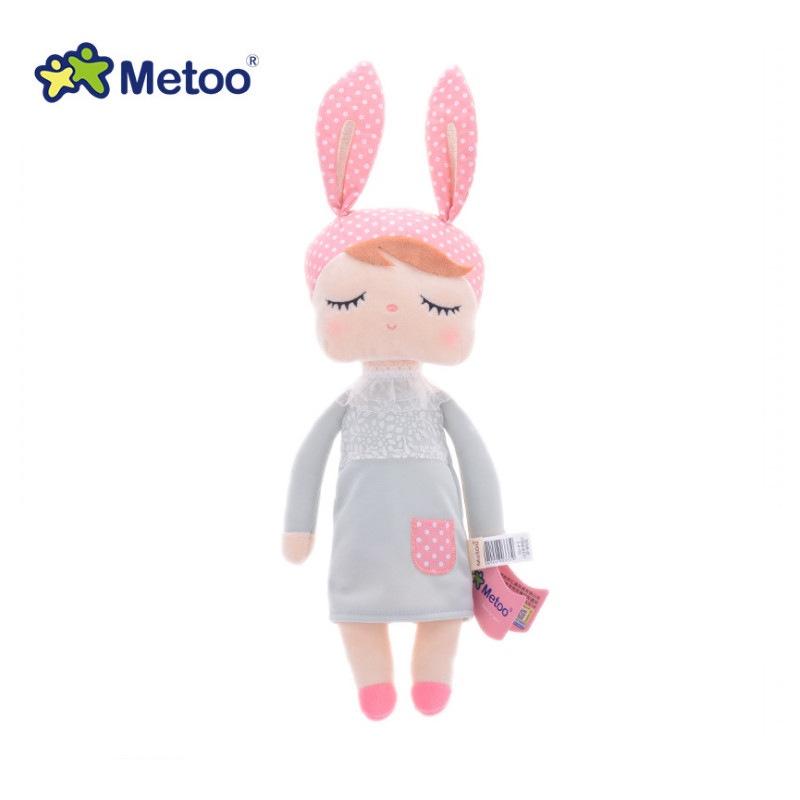Adorable Metoo Angela Plush Doll With Cartoon Rabbit Ears For Girls' Home Decor