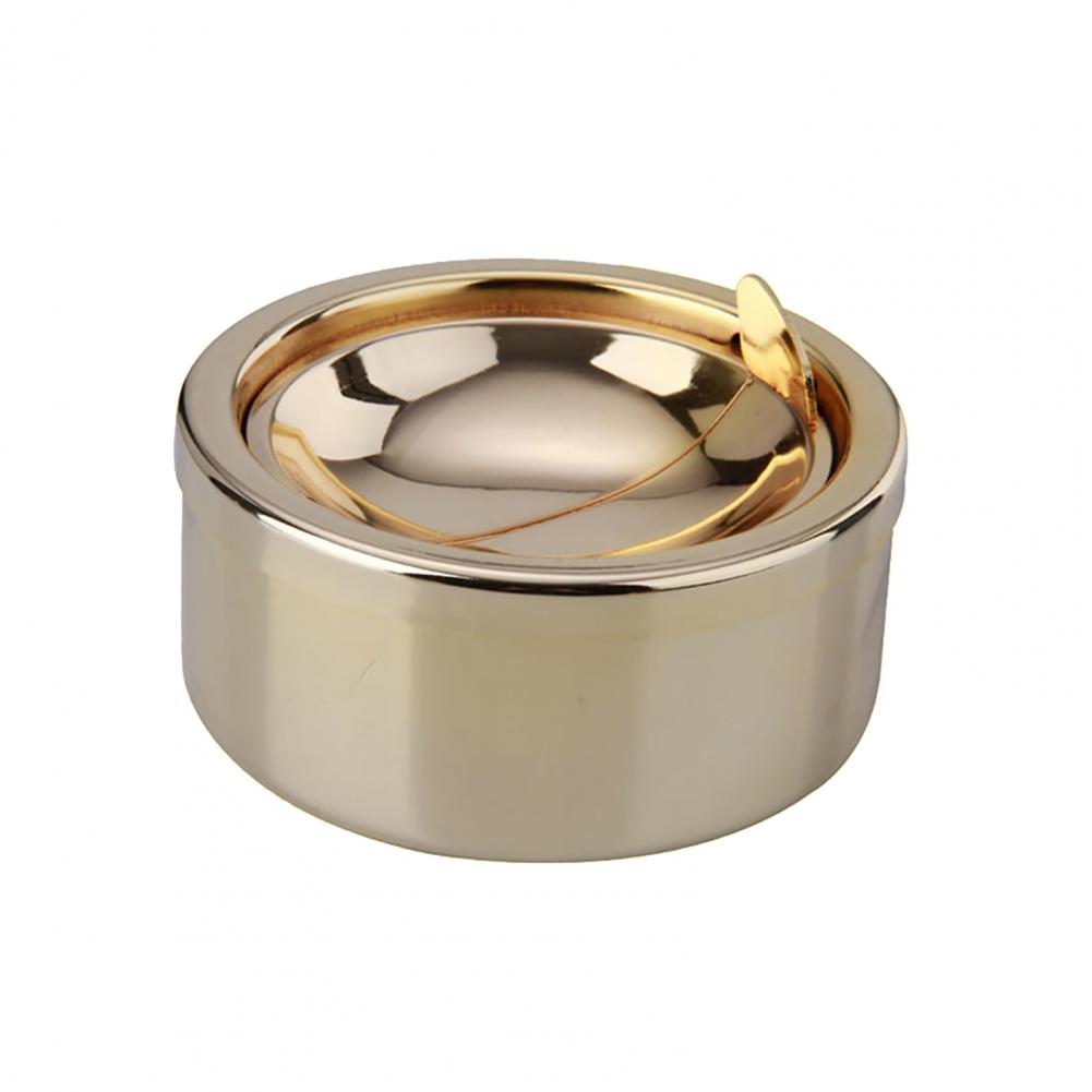Cigarette Ashtray Metal Ash Tray With Lids Ash Holder Smokeless Ashtray Windproof Cigarette Holder Cigarette Accessories