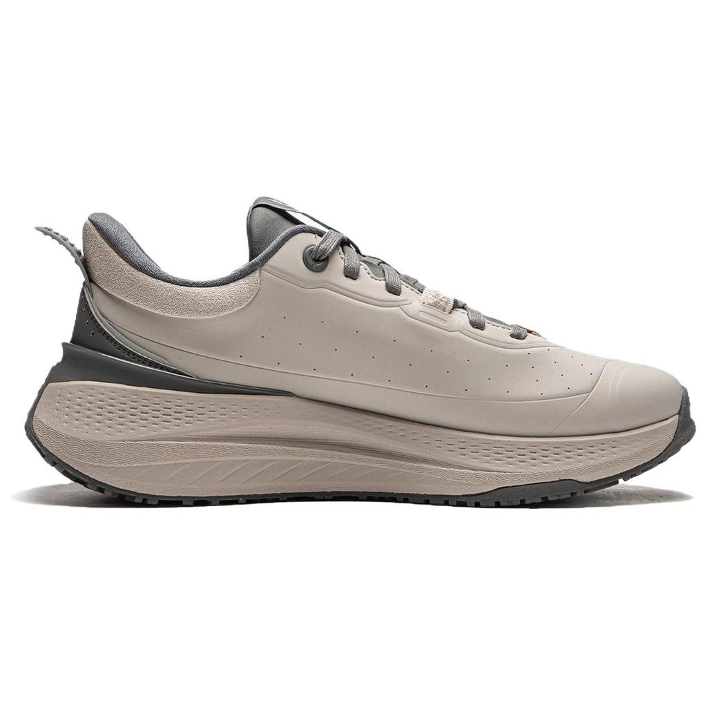 Li-Ning Soft Plus Shield Minimalist Comfortable Durable Sweat-Absorbing Low-Top Casual Shoes Men sneaker Mica-Gray AGLU229-4