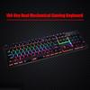 Biojee Wired 104 Key Real Mechanical Gaming Keyboard Rainbow Backlit Keyboard For Windows PC Laptop for Game and Office