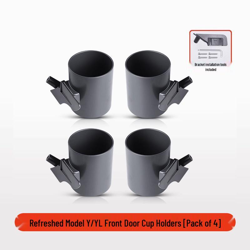 Speciální držák na nápoje pro Tesla Model 3/YL Nová edice Dveře a úložný prostor