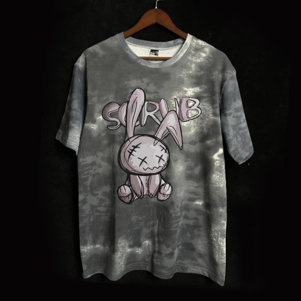 American Clothing Creative Cartoon Rabbit Print Unisex Couple's Top