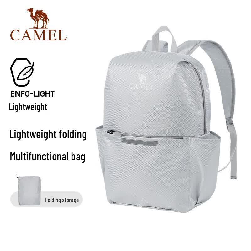 Camel Lightweight Folding Backpack светло-серый