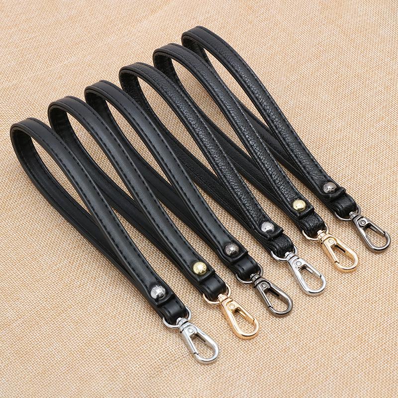 Women's Black Handheld Clutch with Strap & Accessories