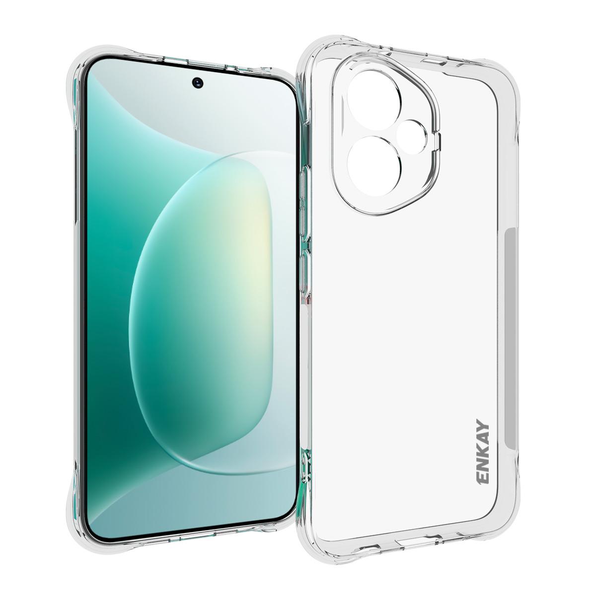 

Для Honor 400 Прозорий чохол для телефону ENKAY HAT PRINCE Ударостійкий Протиковзкий чохол з ТПУ Transparent