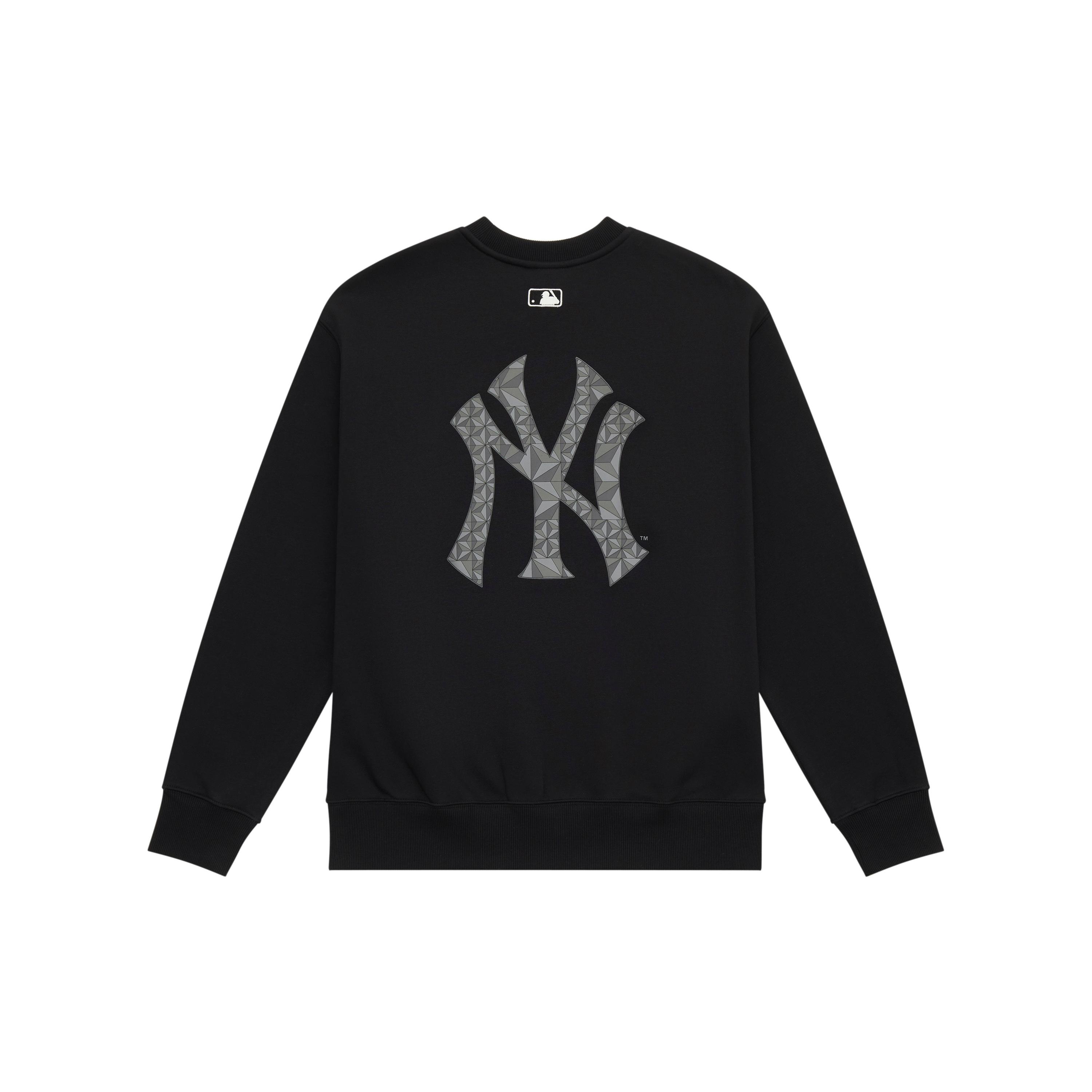 

New MLB MONOGRAM Collection New York Yankees FW24 Sweatshirt Unisex Black 3AMTM0946-50BKS L