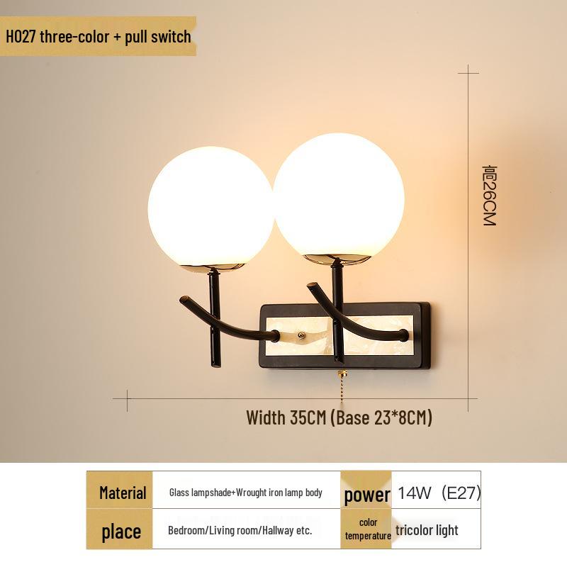 Applique Murale Moderne Chaleureuse pour Chambre à Coucher, Salon, Salle à Manger et Escalier