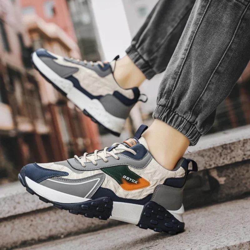 Sneakers Schuhe für Männer Luxus Plateau Herren Sneakers Hochwertige Casual Laufschuhe Winter Plus Size Baumwollschuhe Neu