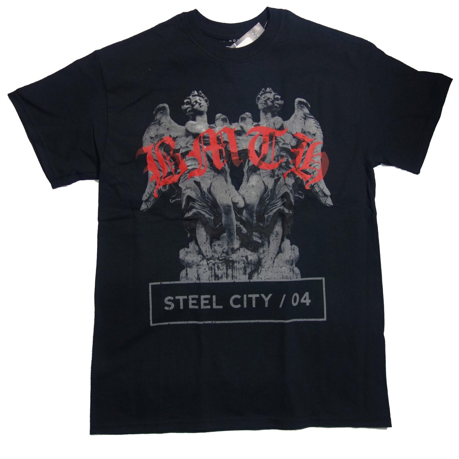 Officially licensed Bring Me The Horizon Angels Steel City Mens Black T Shirt XXXXL