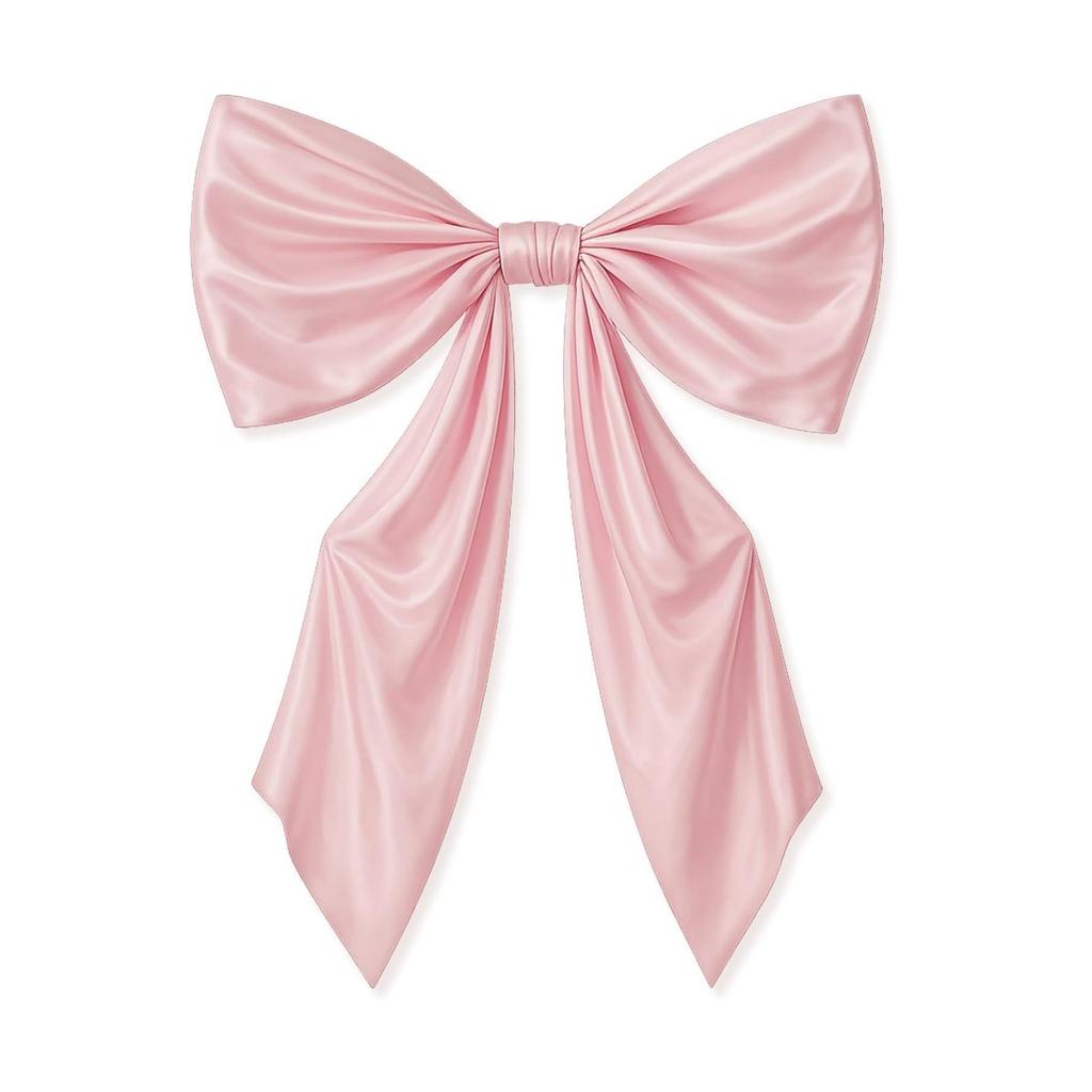 43 x 24 Inches Large Bow Themed Party Decorations Giant Pink Bow Decor Satin Ribbon, Contains Felt Big Pink Bow Wall Decor