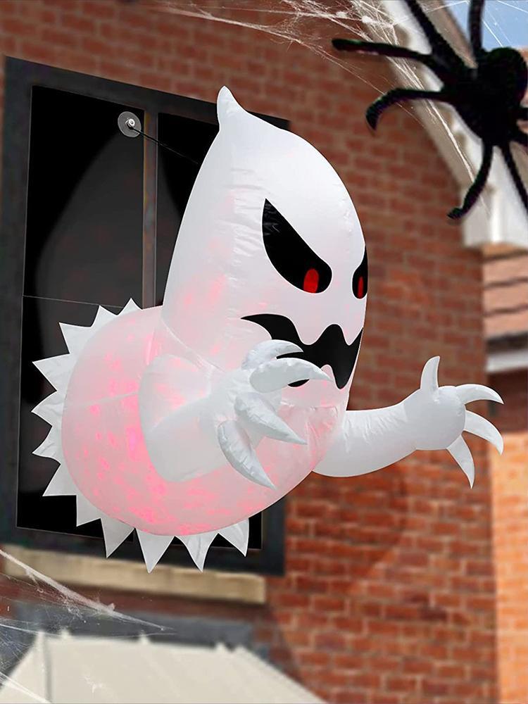 Halloween Window Decorations Blow Up Inflatable Halloween Party Outside Inflatable Window Breaker Scary Ghost Decor