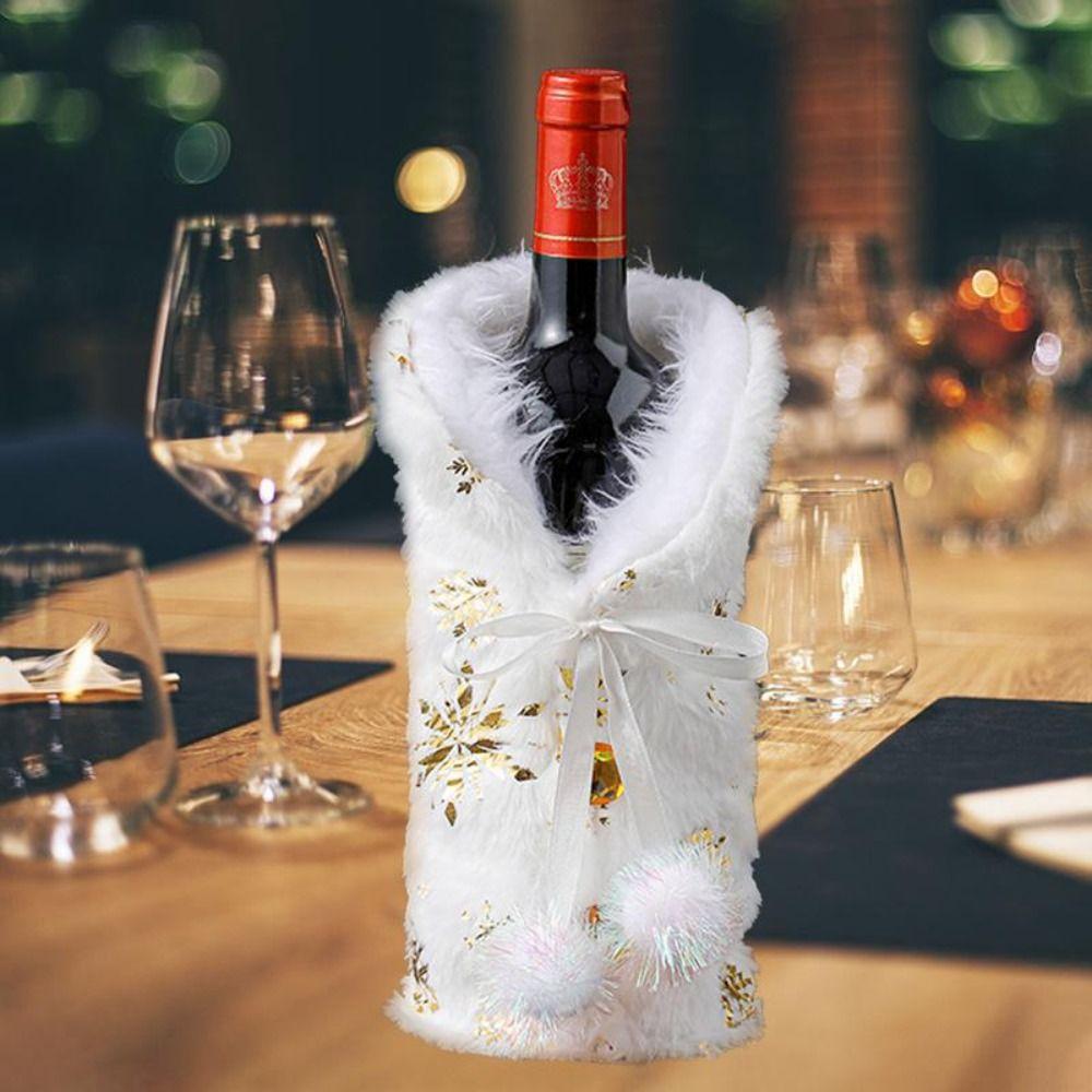 Champagne Pouch Snowflake Pattern Wine Bottle Cover Gift Wrap Packaging Bag Wine Bag For Home