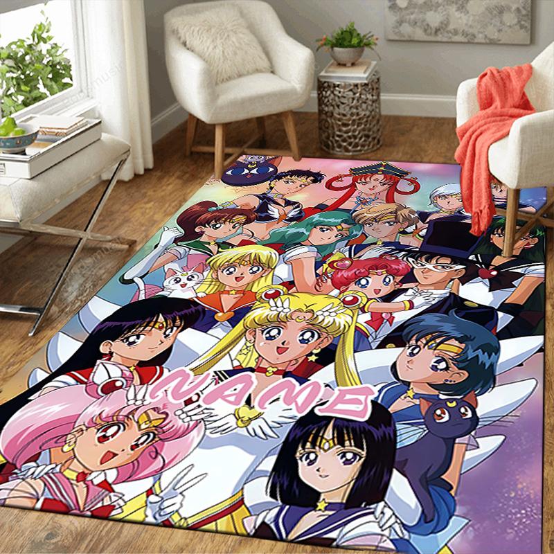 Custom 1Pc Sailor Moon Adventure Rug Office Carpet Indoor Outdoor Entrance Doormat Nonslip Soft And Comfortable Living Room D2915244