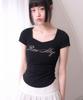 Leijeumiya Slim Crop T-Shirt [Black]