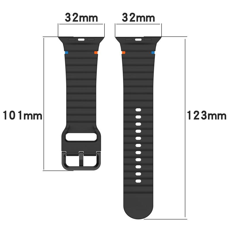 Silikonarmband für Apple Watch Band Serie 10 46 mm 42 mm 45 mm 44 mm Ultra 2 49 mm Sportarmband Correa iWatch 9 8 7 41 mm 38 mm 40 mm