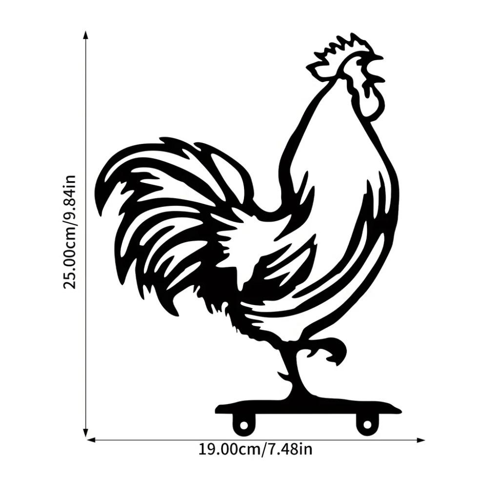 Personalized Metal Rooster Mailbox Topper - Ideal Home and Garden Decoration, Enhancing Mailbox and Room