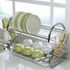 Space-saving Dish Drying Rack 2 Tier Cup Drainer Multifunctional S-Shaped Dish Drainer  Chopsticks