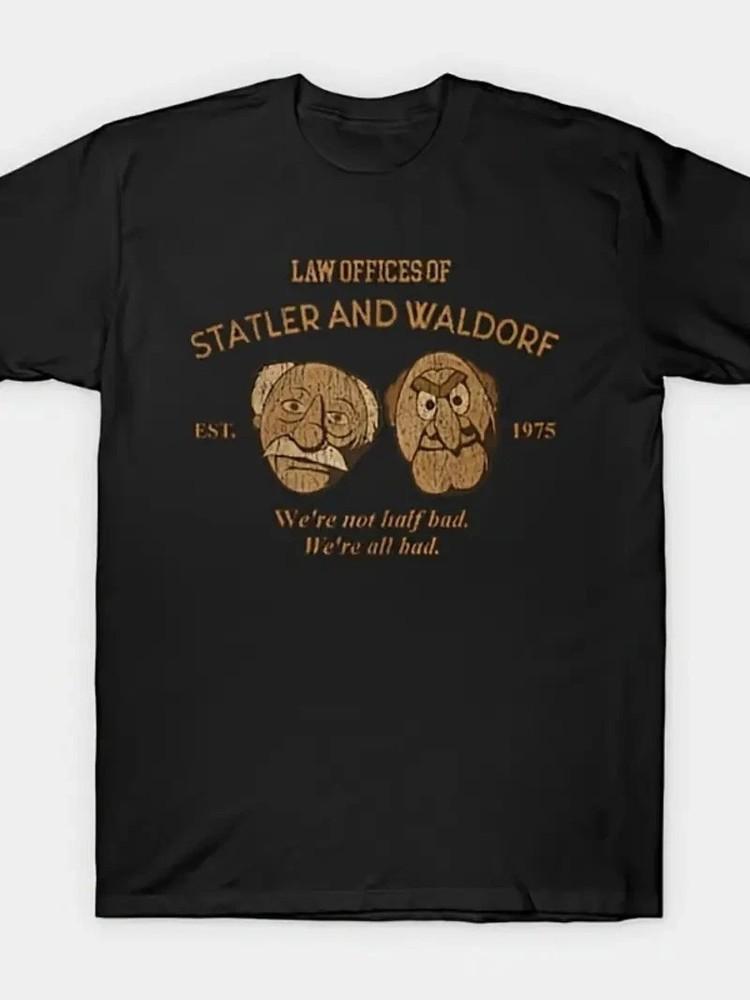 Men s Retro 70s Statler and Waldorf Graphic T-Shirt WQ7348 Unisex T-Shirt M