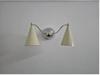 2 Shade Mid Century Wall Sconce Bathroom Vanity Light Polished Chrome
