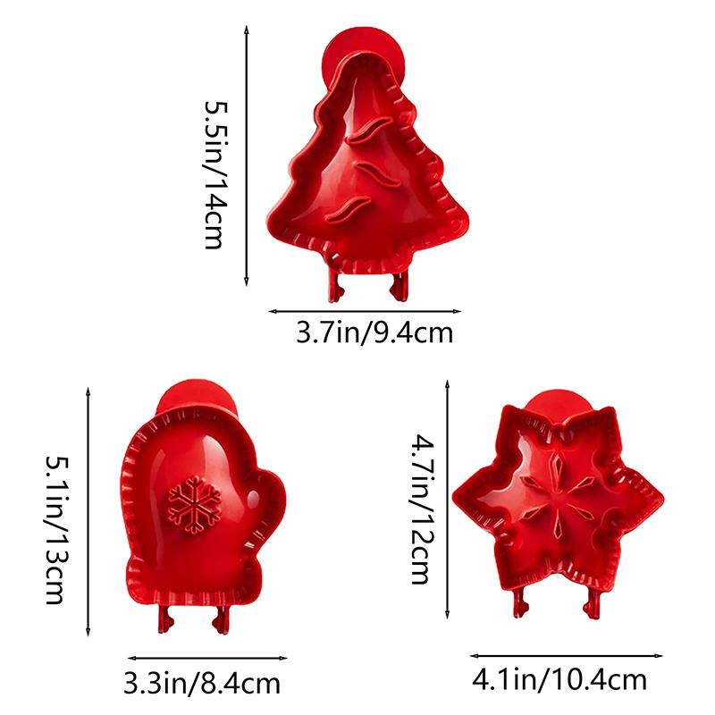 Bake Perfect Pies Every Time - Mini Christmas Dough Presser and Hand Pie Mold
