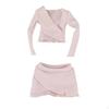 1:6 Female Crop Tops Action Figure Clothes Fashion Handmade Cosplay Long Sleeve Top for 12''