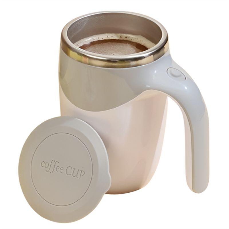 A84X-Automatic Stirring Coffee Cup, Reusable Coffee Cup, Rechargeable Self Stirring Coffee Cup, High Speed Stirring Cup