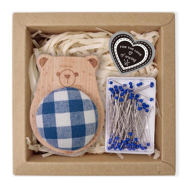 Jeżowy Zestaw do Szycia Poduszeczka na Szpilki ze 100 Żywymi Szpilkami do Szycia do Rękodzieła i Krawiectwa