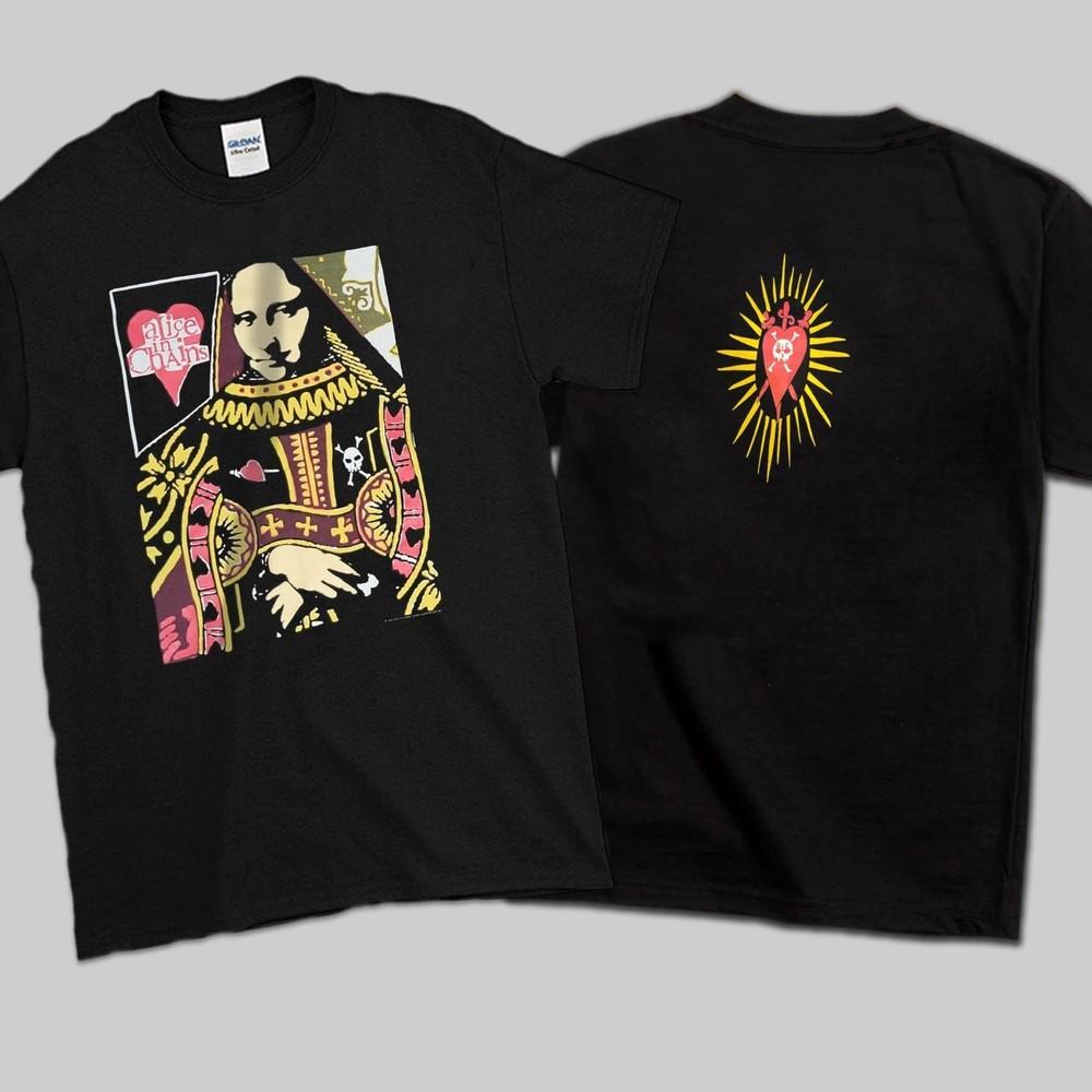 

Vintage 1993 Alice In Chains Queen Of Hearts Tee T-Shirt Size S-2XL Unisex T-Shirt XXXXL