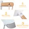 Hemoton Water Ladle Long Wooden Handle Water Scoop Bath Ladle Dipper for Home Kitchen Bathroom Bath Dipper